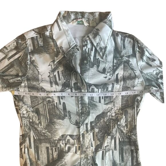 VTG Printed Blouse - Picture 9 of 10